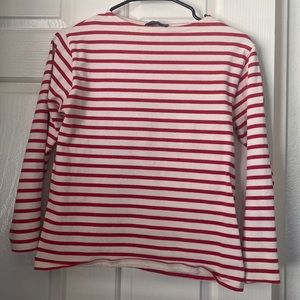 Red/cream striped shirt